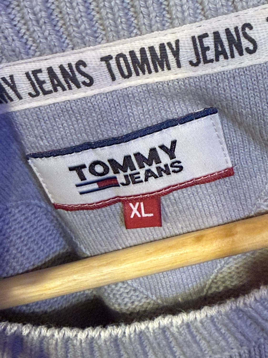 타미힐피거 그레이 라운드 니트 상품이미지2