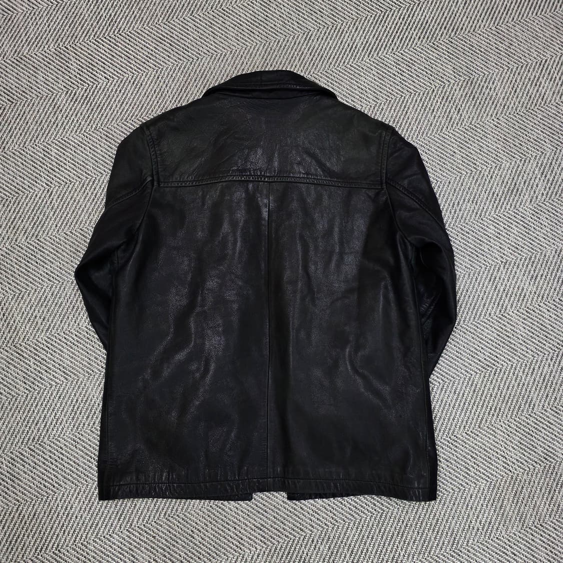 올드 갭 레더 빈티지 카 코트 블랙 M사이즈 상품이미지3