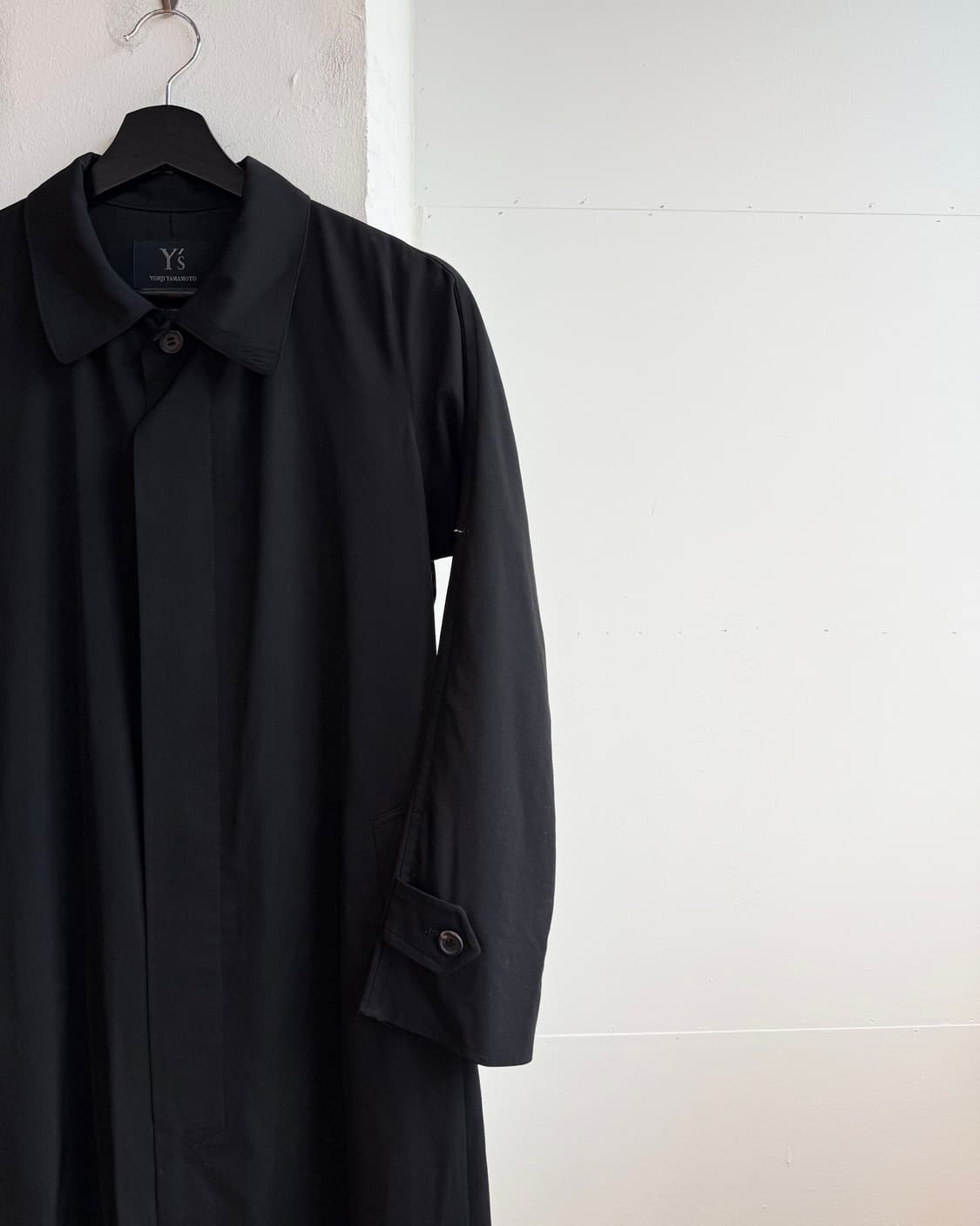 요지 야마모토 블랙 롱 코트  상품이미지5