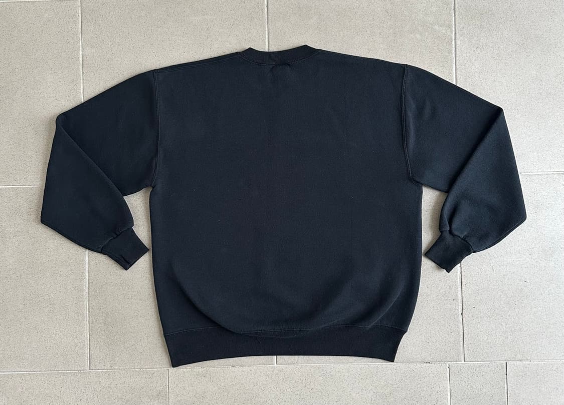 90s 빈티지 러셀 스웻셔츠 블랙 XL USA 상품이미지2