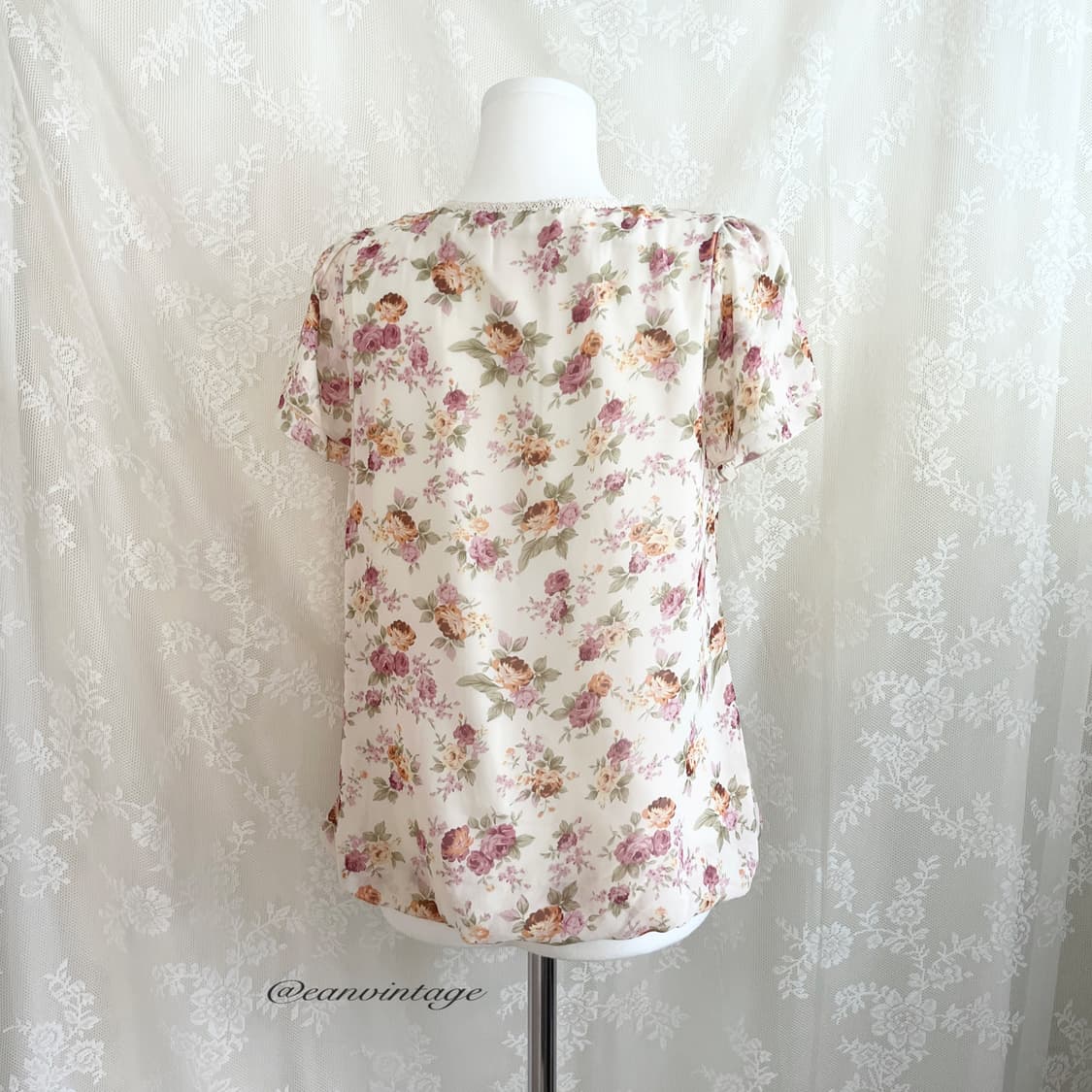 flower pattern lace blouse 상품이미지7