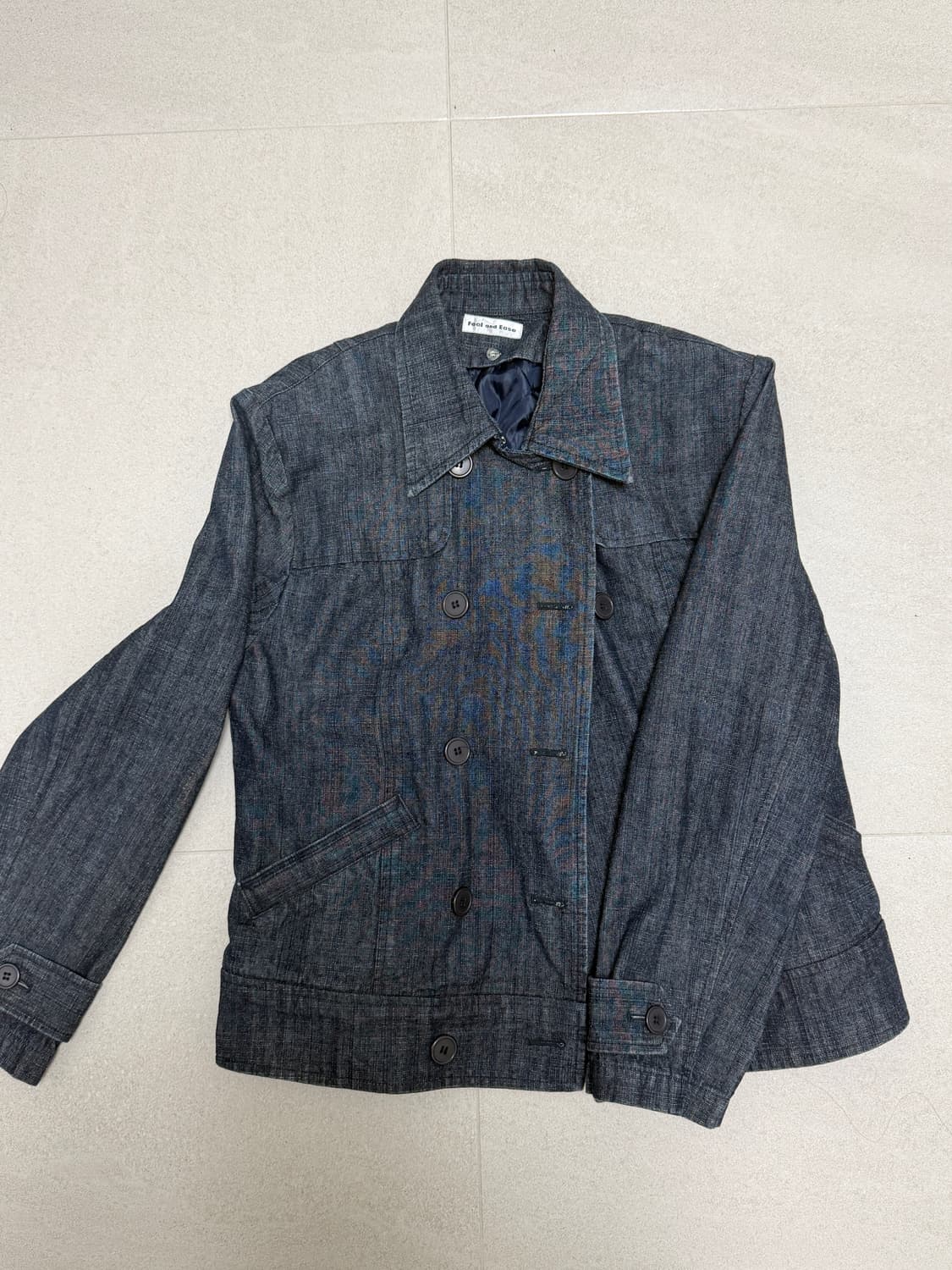 더블 버튼 데님 자켓 상품이미지3