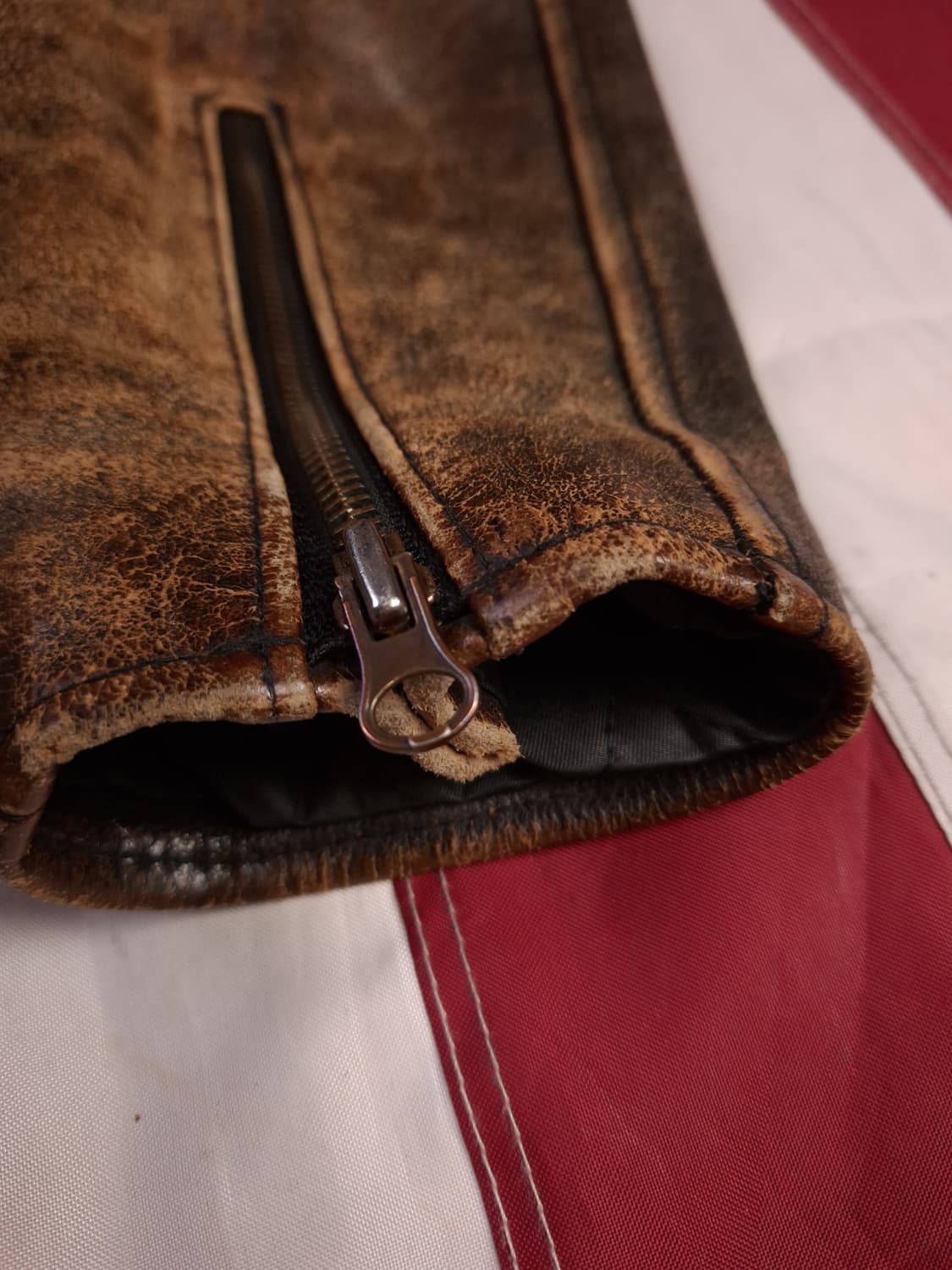 오리지날 빈티지 G.S.C 리얼레더 라이더자켓 상품이미지10