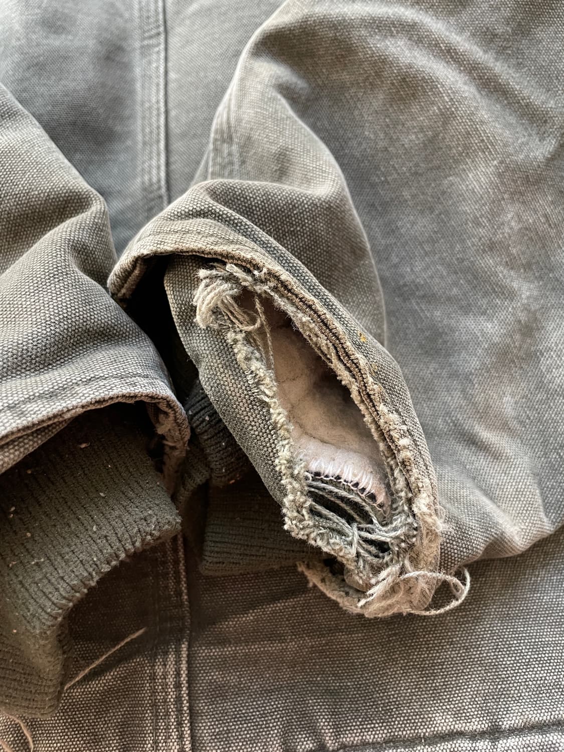 칼하트 J22 mos 모스 그린 디트로이트 아크틱 자켓 빈티지 상품이미지9