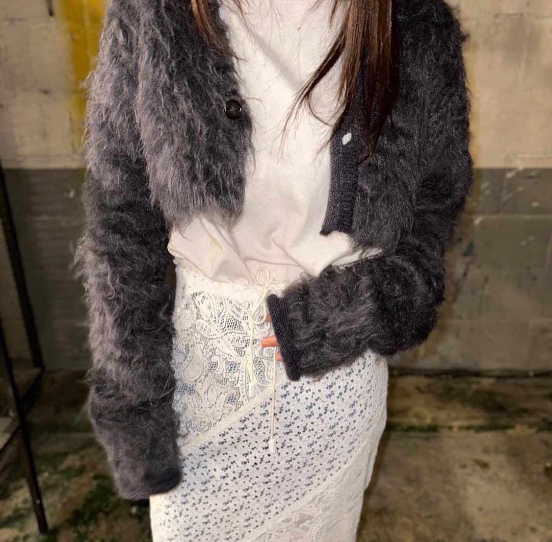 퍼버즈 크롭 니트 가디건 상품이미지2