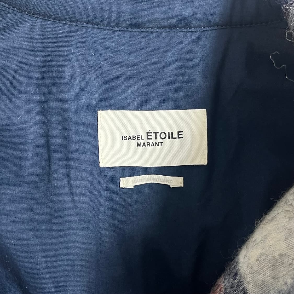 이자벨마랑 에뜨왈 체크 울 롱코트 상품이미지5