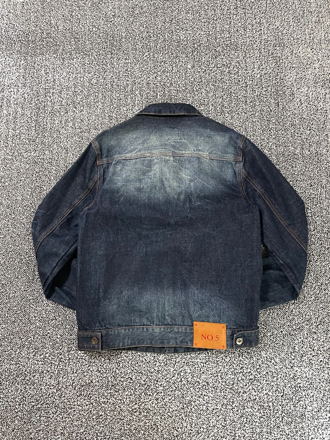 빈티지9. EVISU 에비수 NO.5 진청 데님 자켓 청자켓 상품이미지3