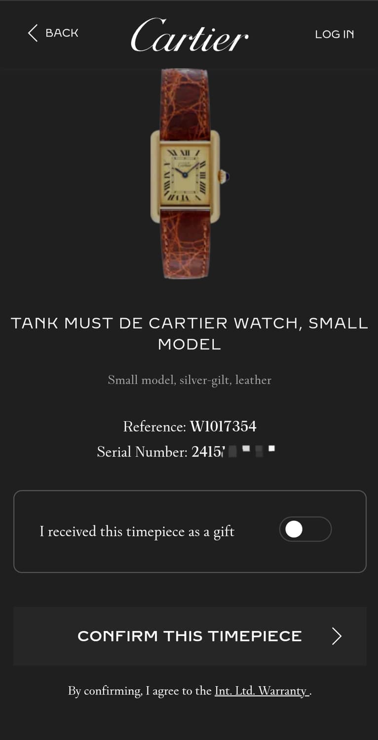 까르띠에 빈티지 탱크머스트 스몰 쿼츠 (디버클) 상품이미지6