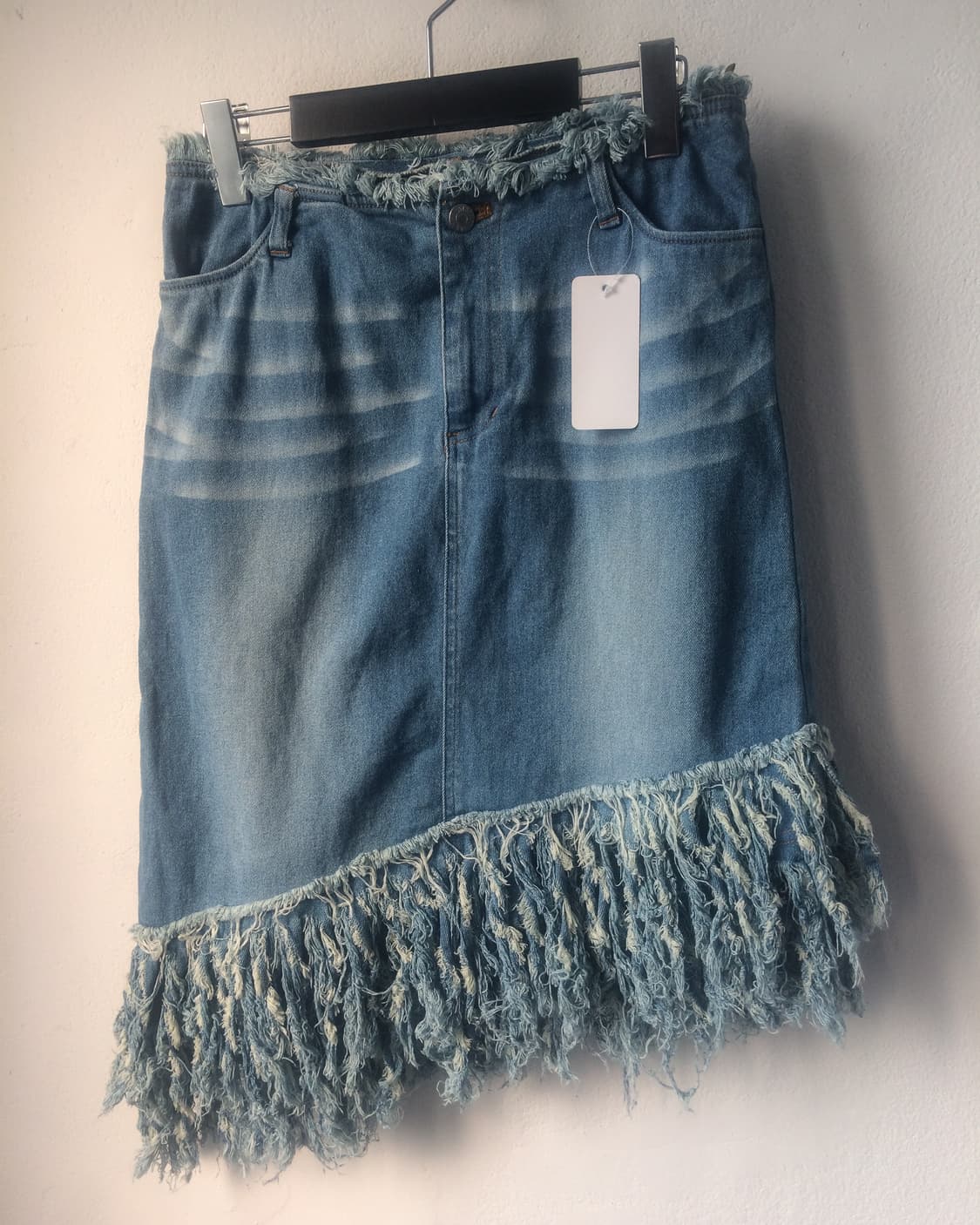 Fringe unbalanced midi skirt 상품이미지4