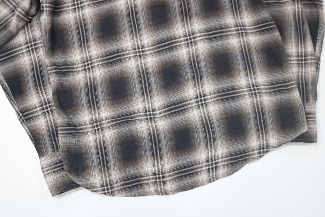 BACK NUMBER 백넘버 빈티지 웨스턴 체크 스냅 셔츠 (M) 상품이미지9