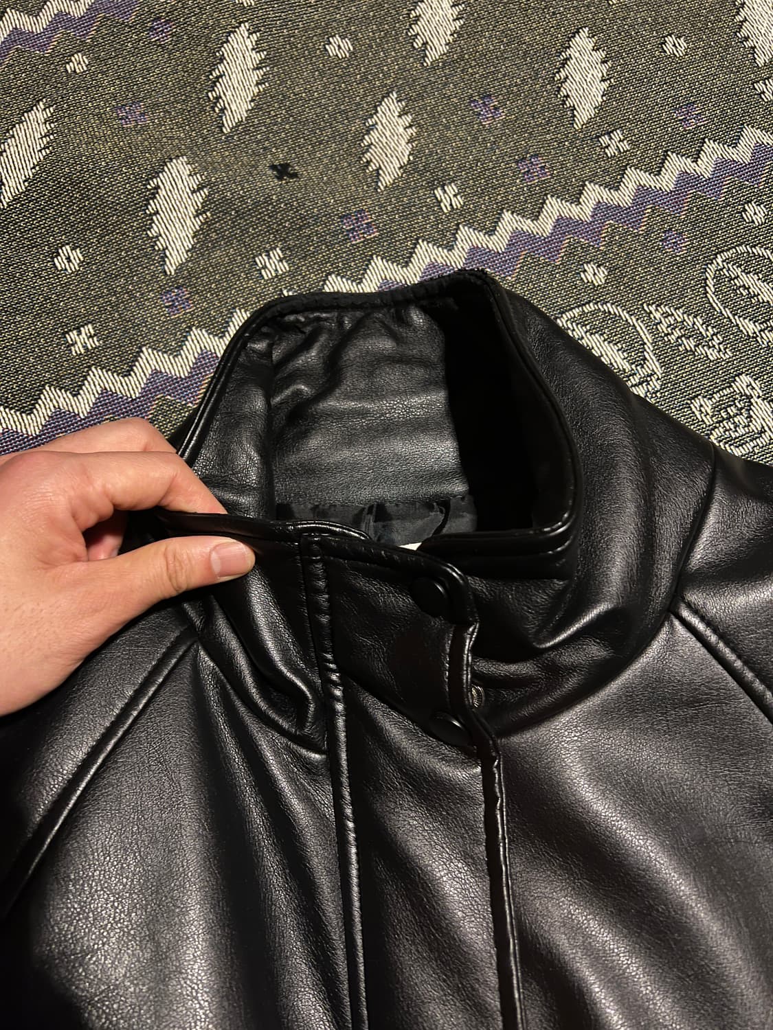레더 자켓(누빔) 상품이미지5