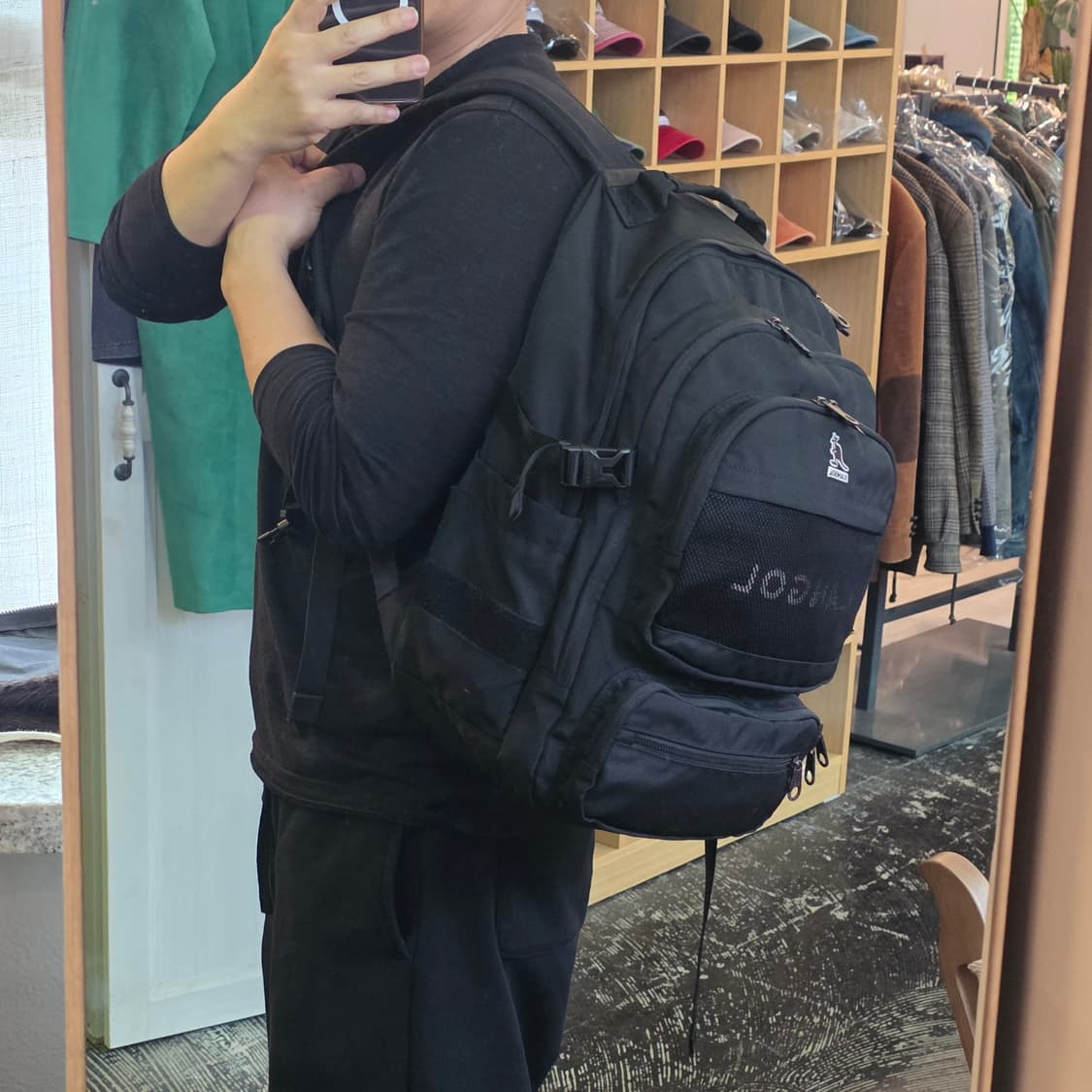 캉골 블랙 백팩  상품이미지2