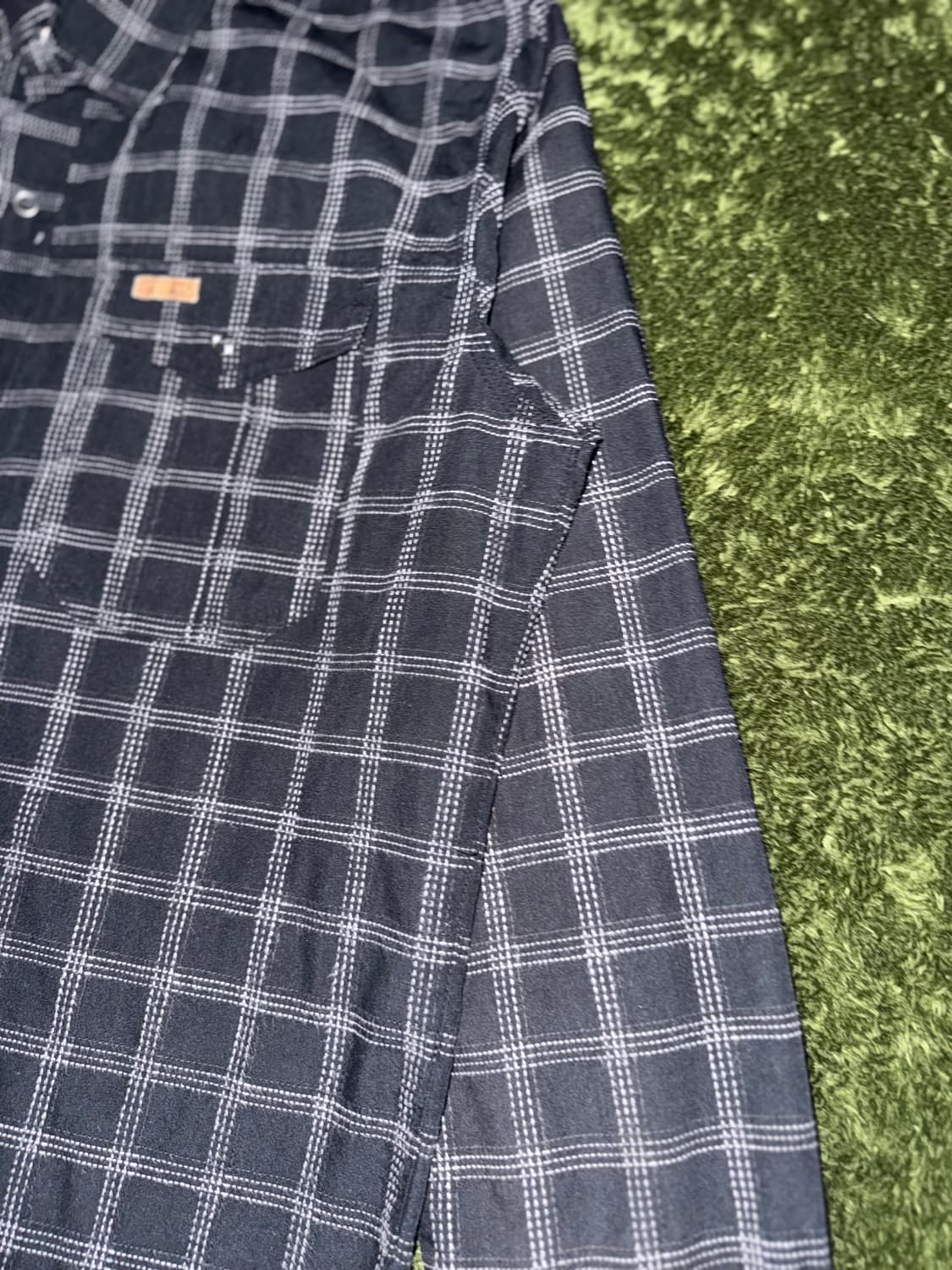 [M] Carhartt 칼하트 재팬 릴리즈 윈도우페인 체크 워크 셔츠 상품이미지4