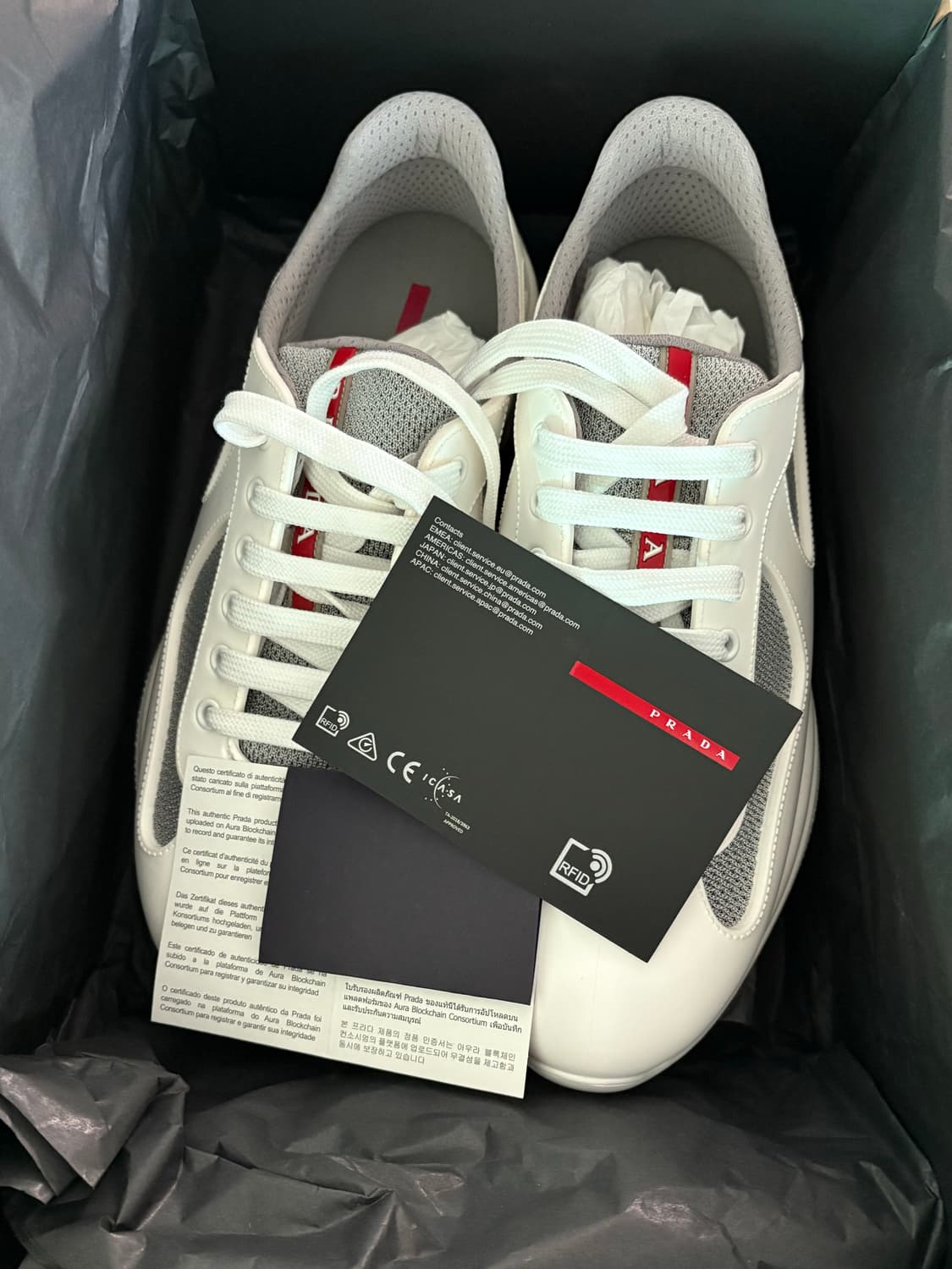 프라다 아메리카컵 화이트 상품이미지1