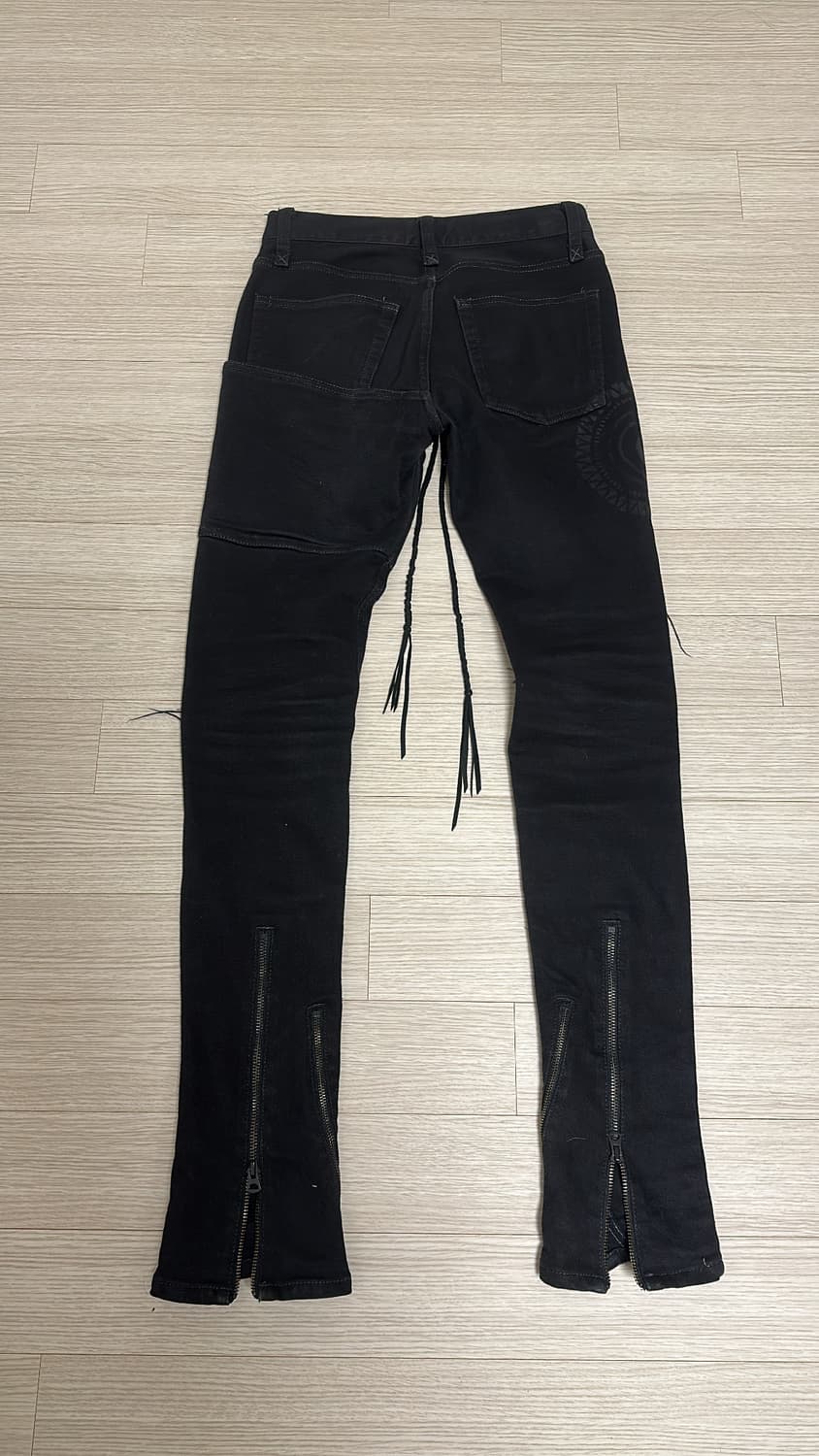 If six was nine lace up denim 상품이미지2