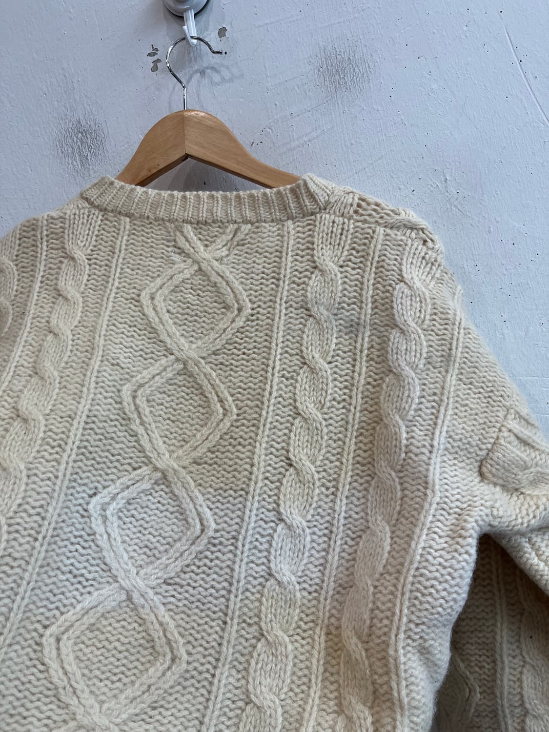 셰틀랜드 퓨어울 피셔맨 케이블 가디건 우먼즈 상품이미지4