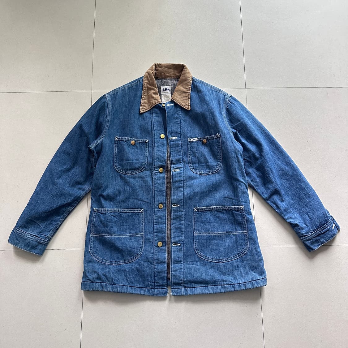 70s 리(Lee) 데님 블랭킷 초어자켓 81-LJ 42L 상품이미지1