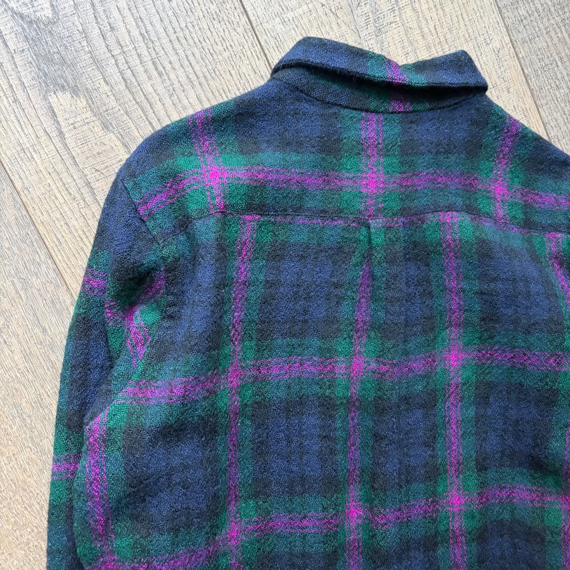 Check Fulling Wool Blouse 상품이미지7