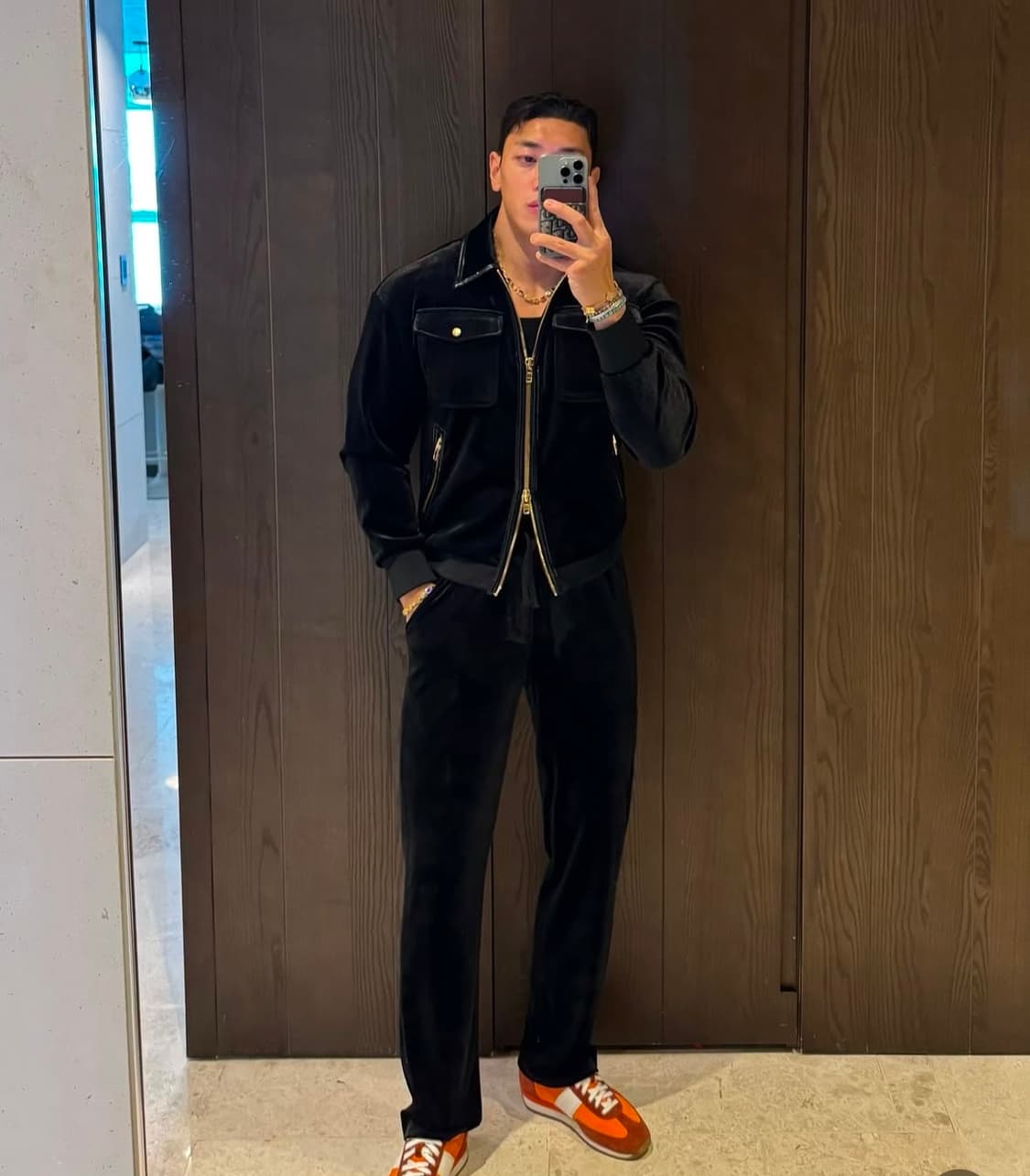 라피나토 에뚜알 벨벳 트러커 트레이닝 셋업 50 size 상품이미지2