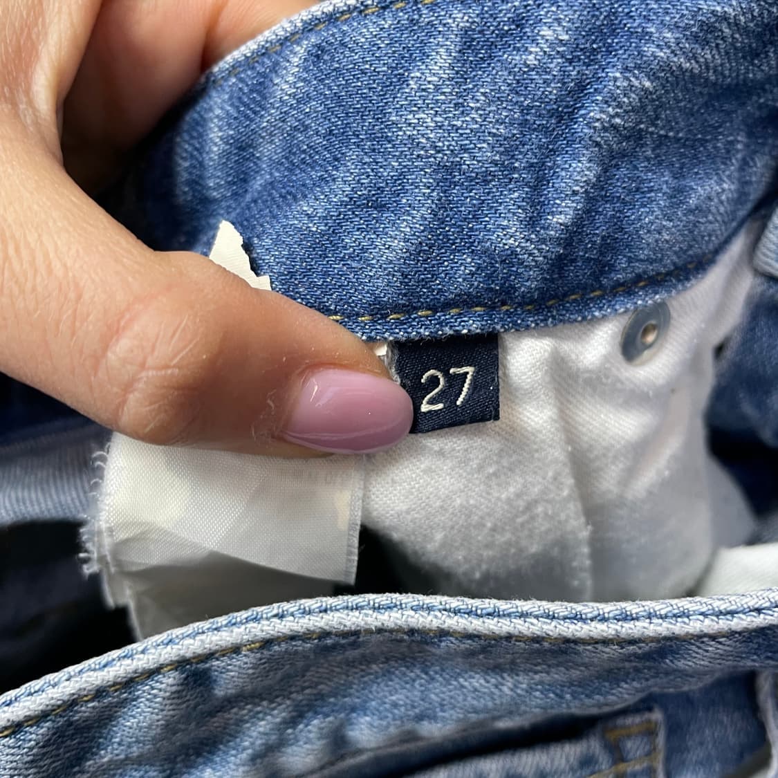 (27) GUESS 게스 언발 데님 미디 스커트 상품이미지7