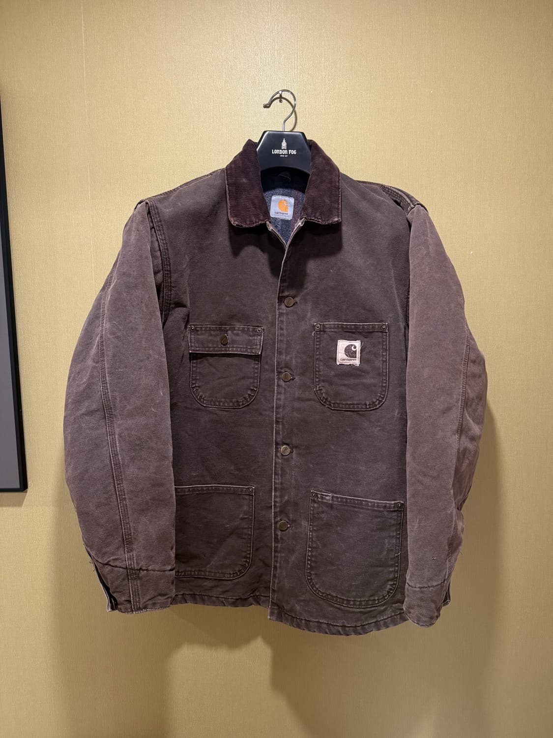 90s 빈티지 칼하트 초어 자켓 브라운 그레이 상품이미지1