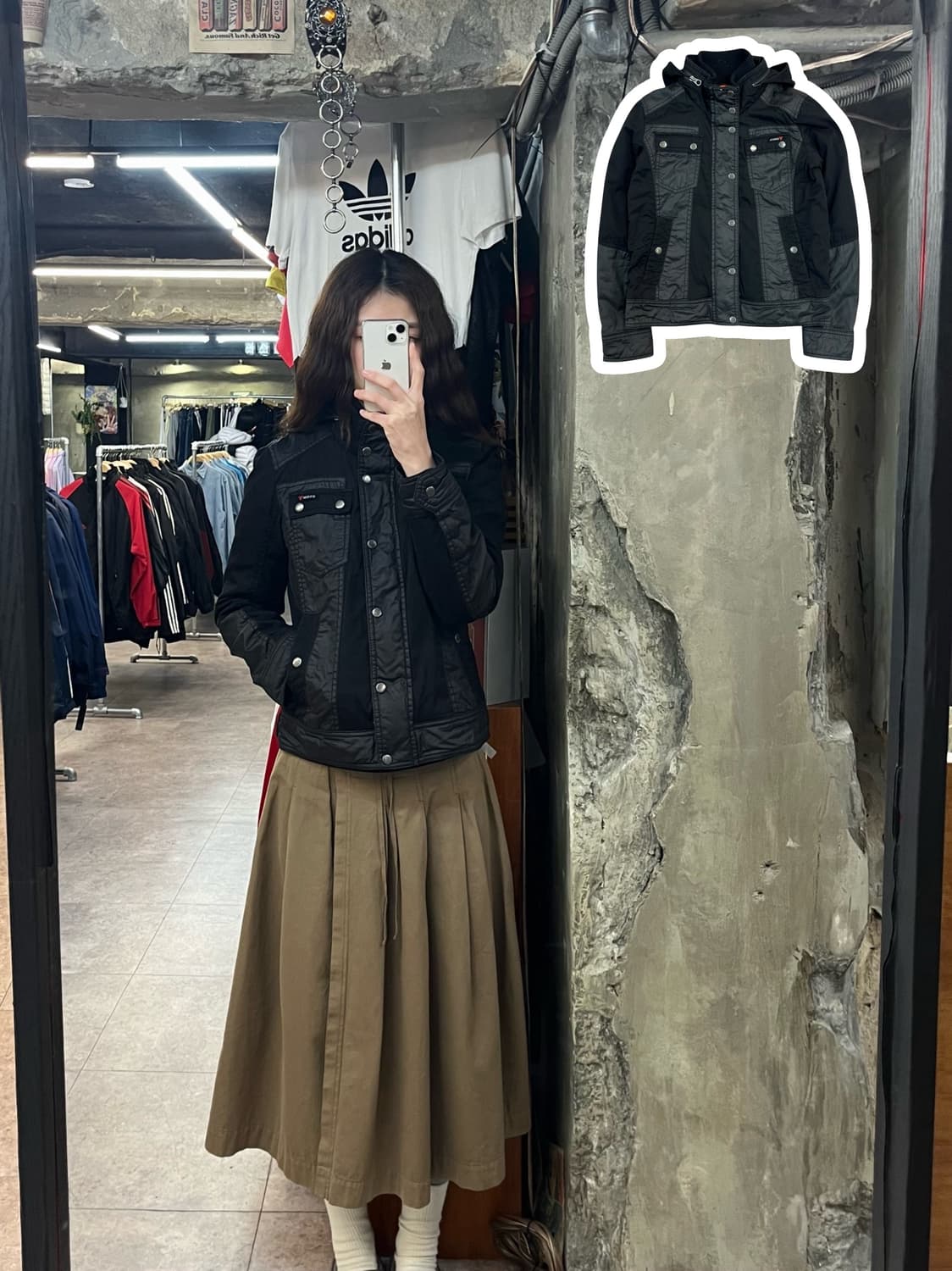 게스 버튼 자켓 블랙 S #csz2657 상품이미지1