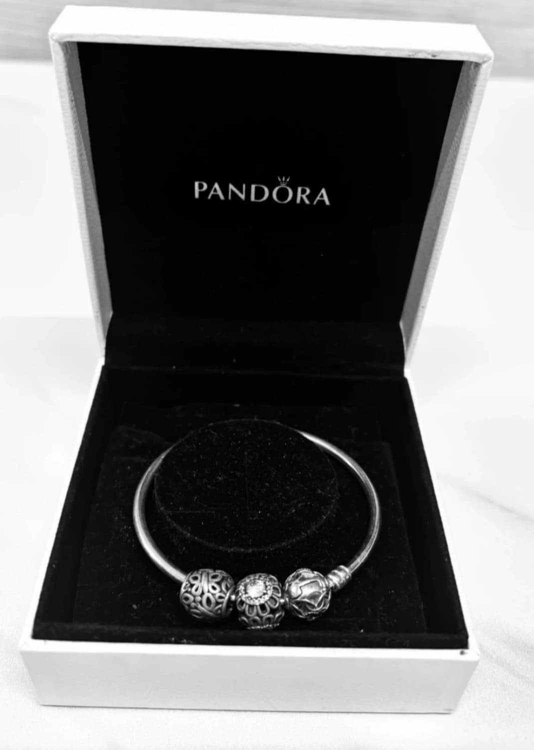 판도라 팔찌 + 참 장식 풀세트 / 판도라 실버 팔찌 / 판도라 상품이미지1