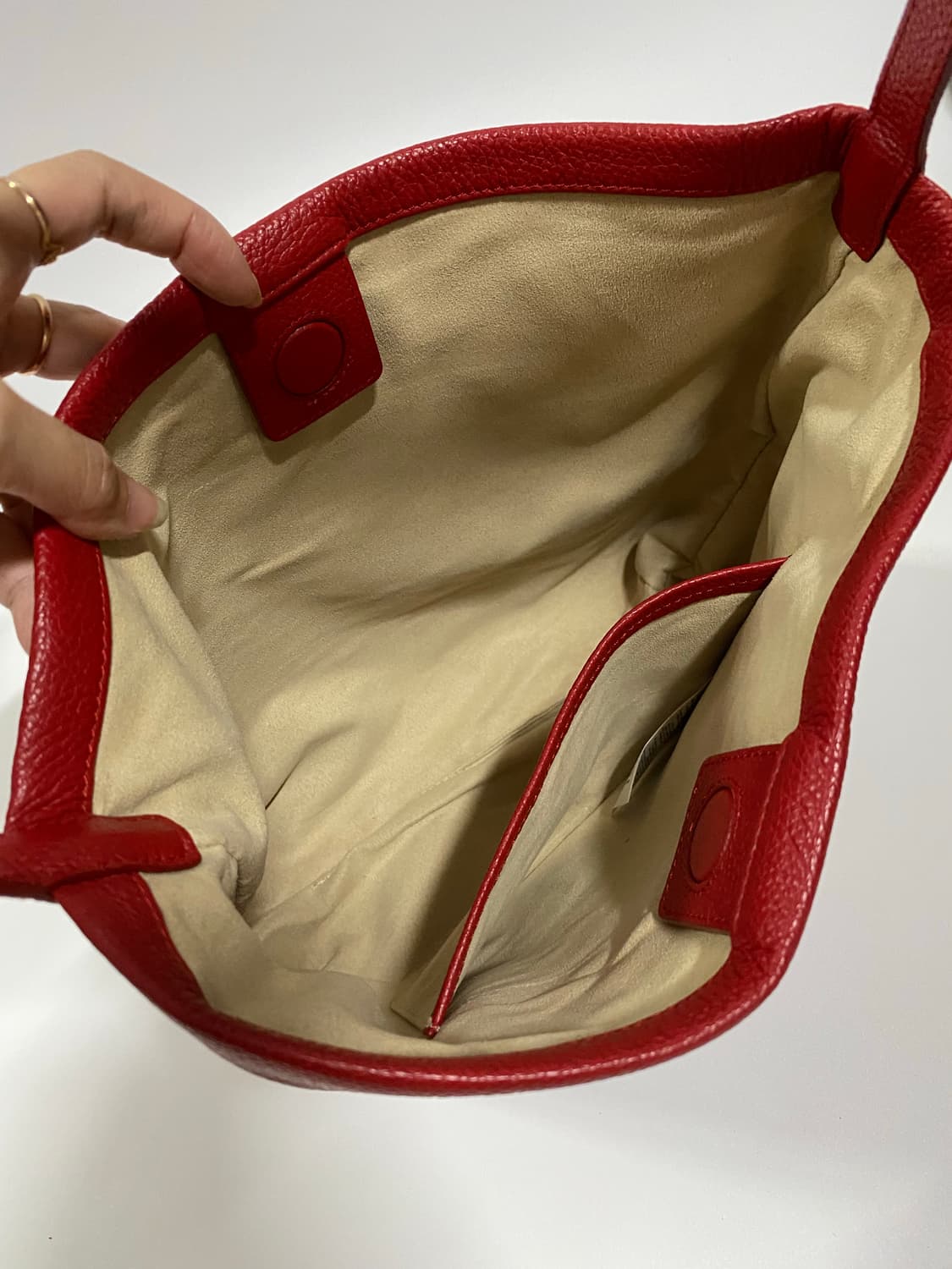 시엔느 Essay Bag 레드 숄더백 상품이미지4