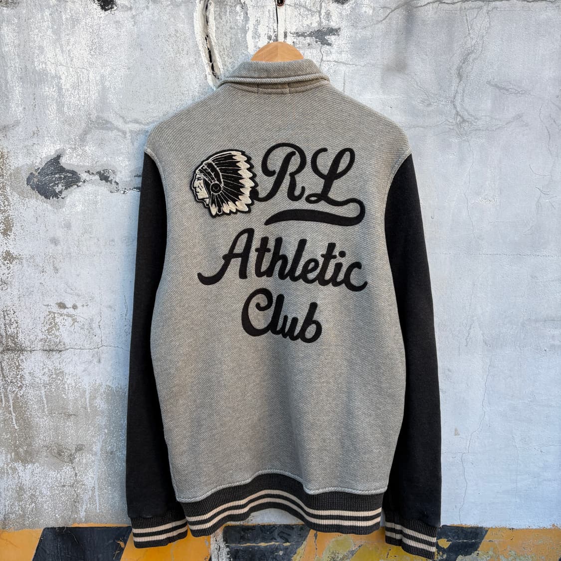 Polo 폴로 코튼 니트 바시티 자켓 상품이미지2