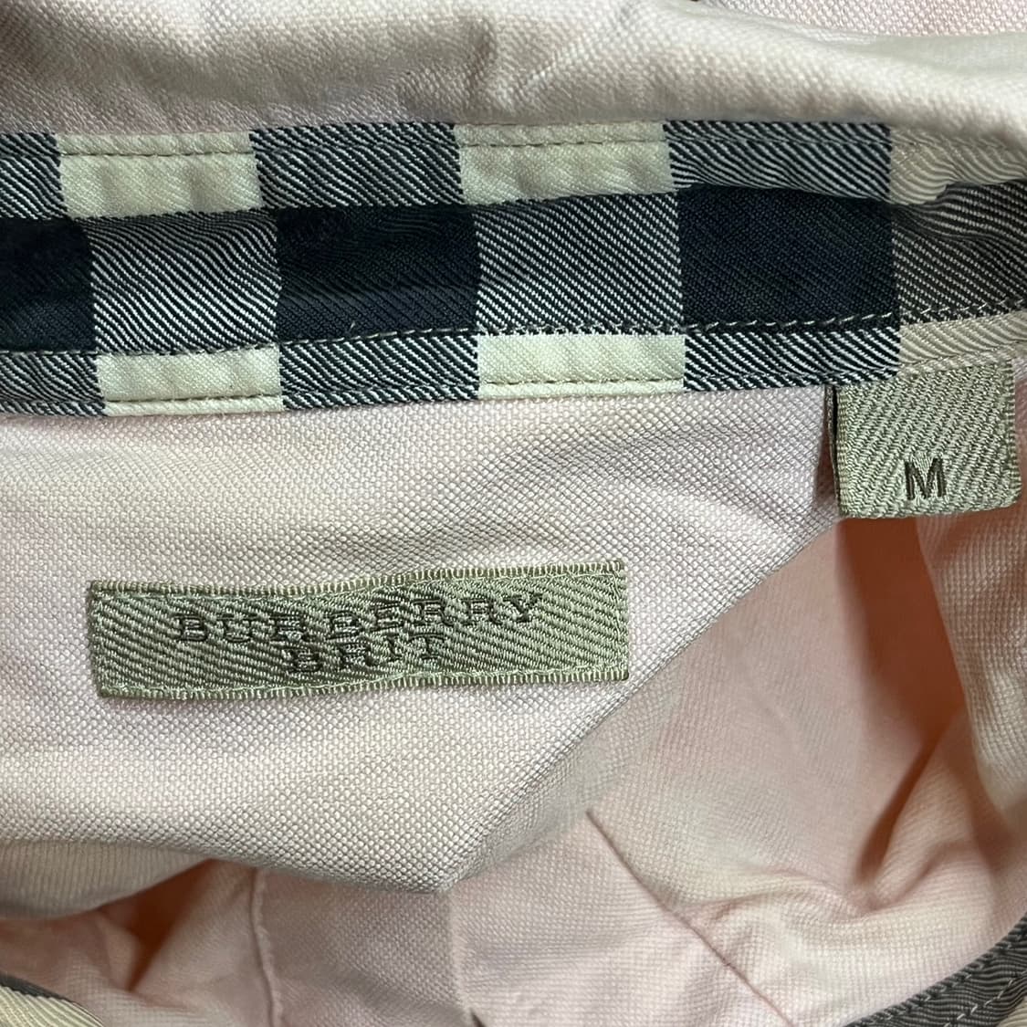 [정품/M] 버버리 핑크 남방 셔츠 b8 상품이미지5