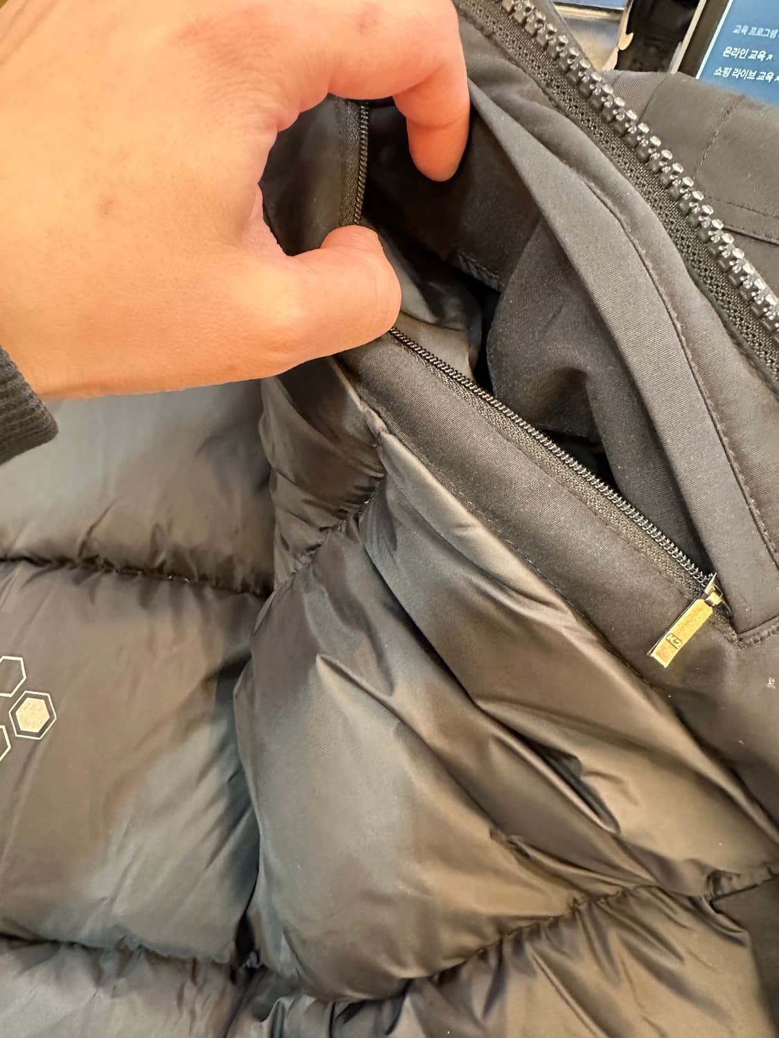 100) k2 알파인 팀 오리털 패딩 블랙 상품이미지10