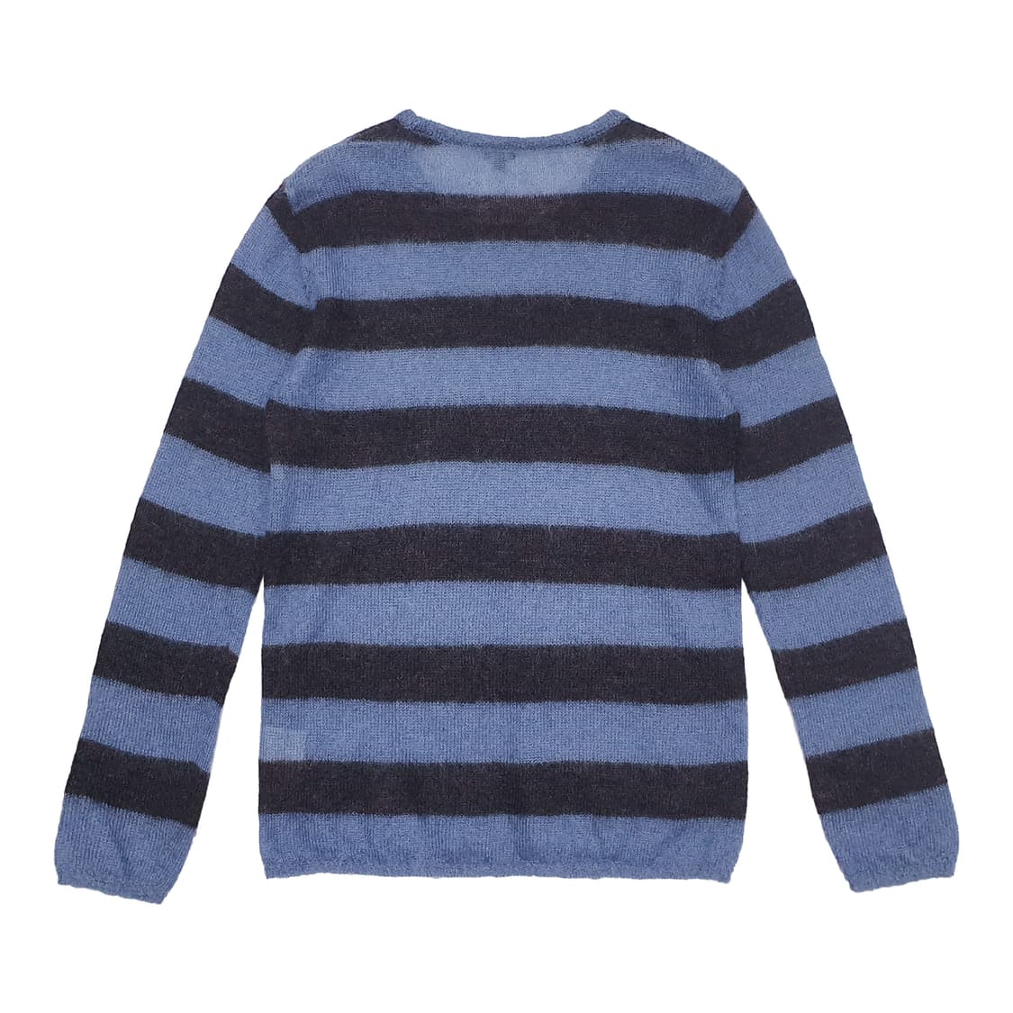 모헤어 블루블랙 스트라이프 니트 상품이미지3