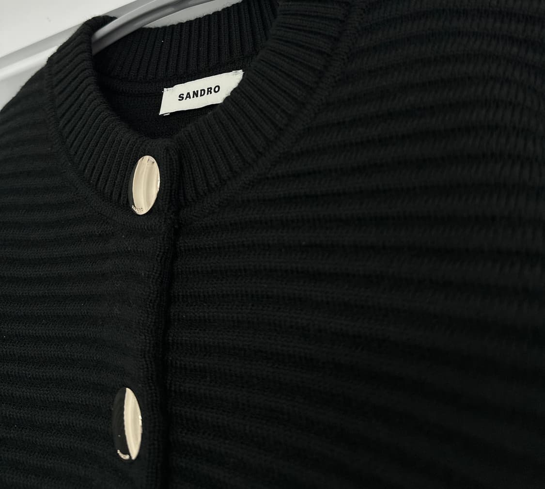 [산드로] 블랙 가디건/ 25년도구매 상품이미지7