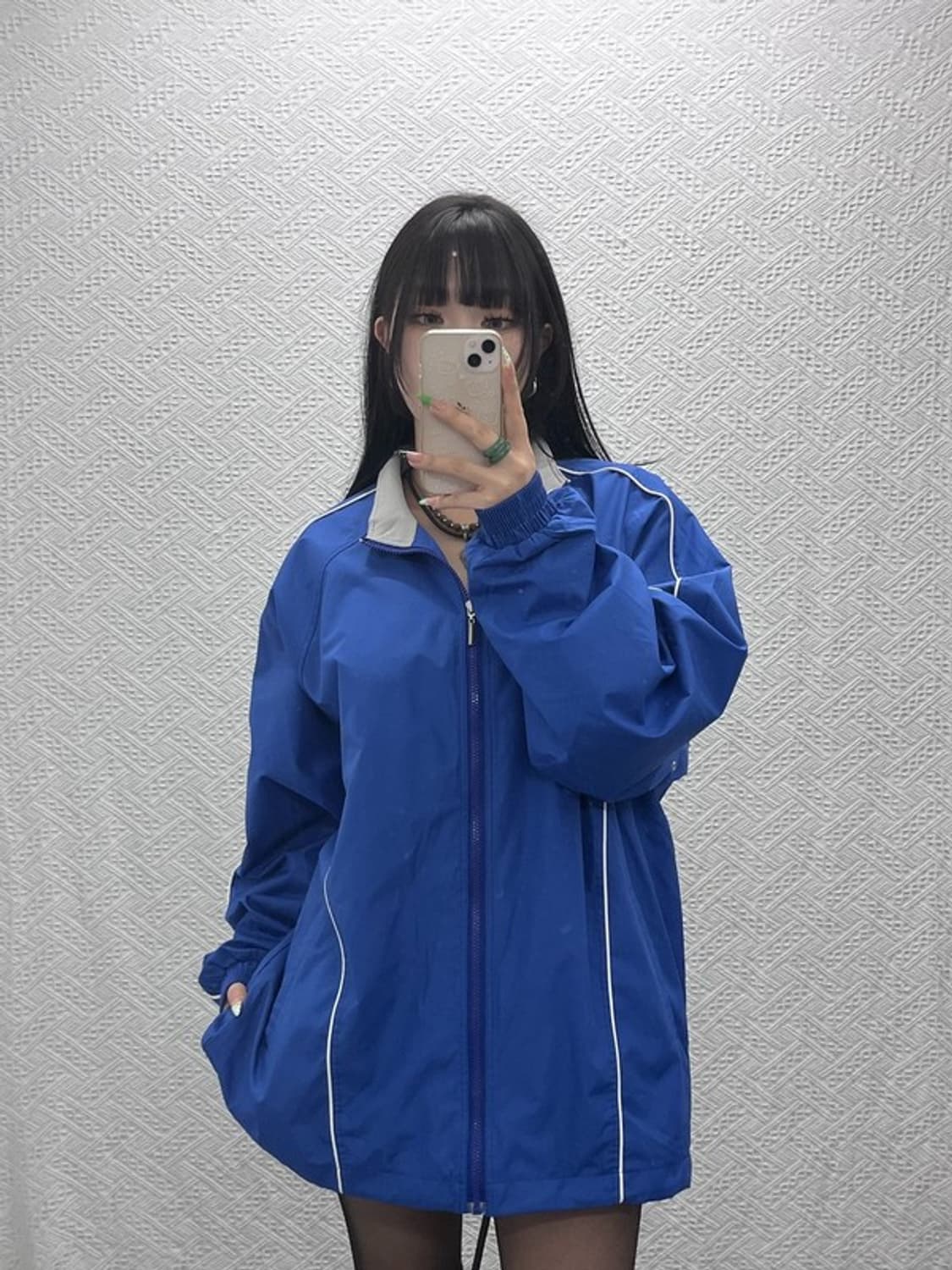 리복 올드스쿨 스포티 오버핏 바람막이 자켓 110 C09310 상품이미지1