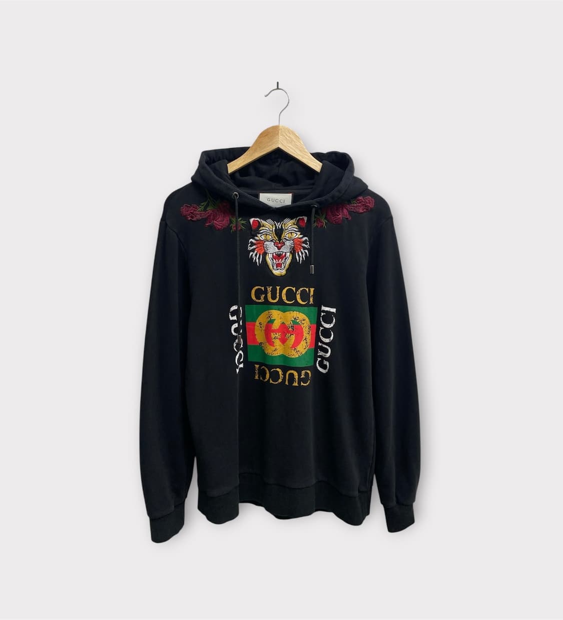 구찌 Gucci 자수 후드 스웨트셔츠 M 상품이미지1