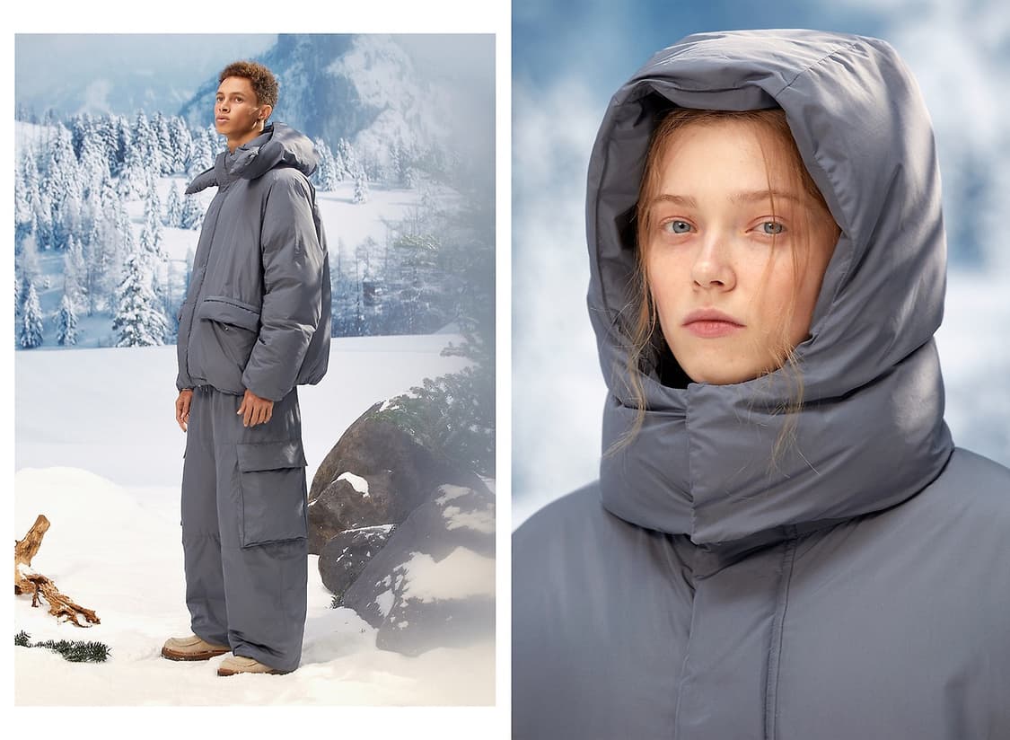 [4] 브라운야드 3피스 다운 셋업 올리브그레이 상품이미지3