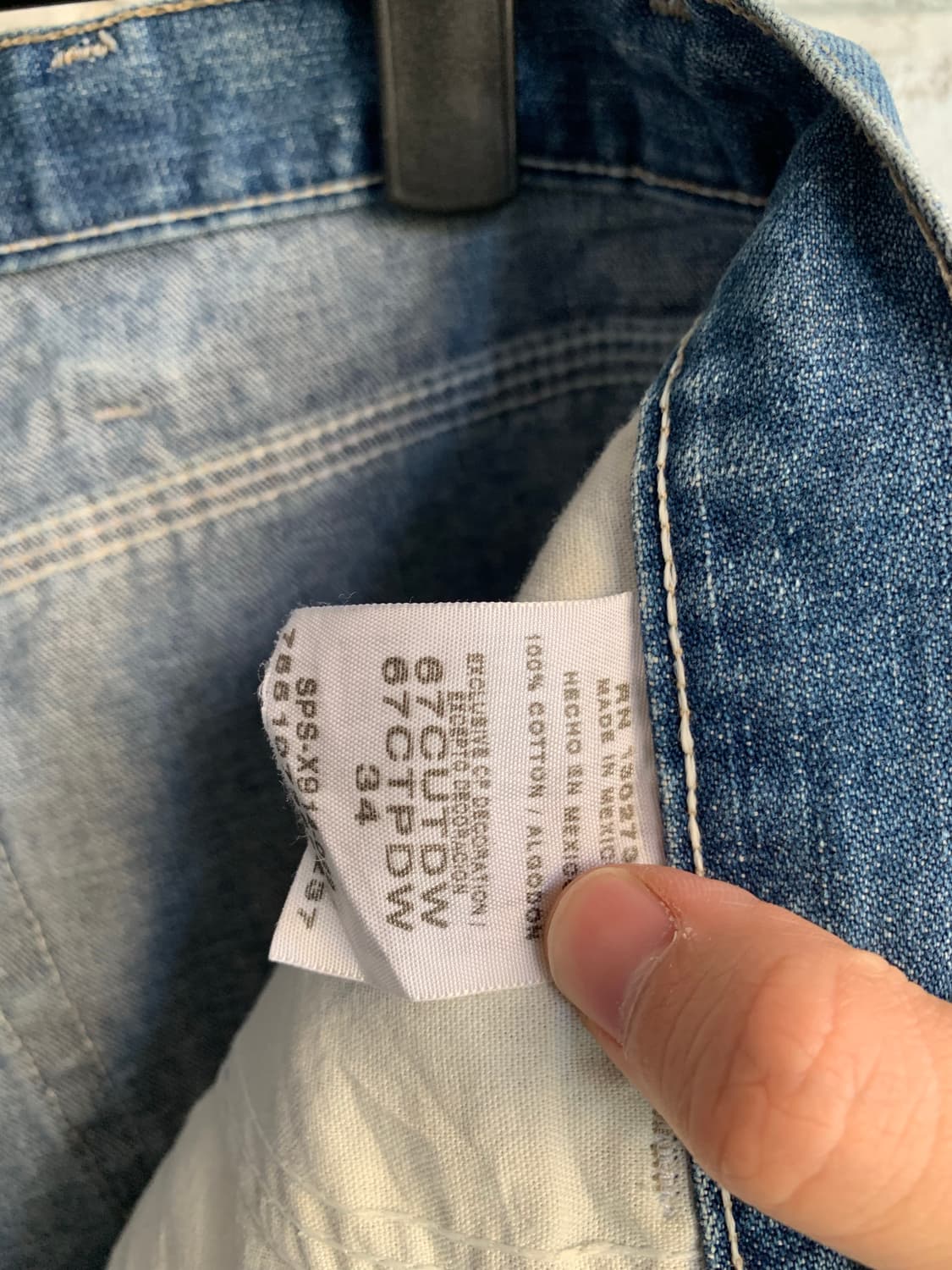 빈티지 랭글러 카펜터 데님 쇼츠 34 상품이미지5