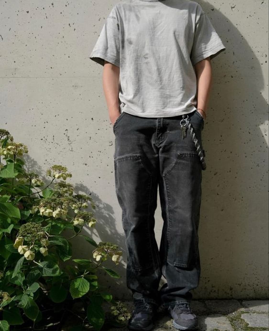 빈티지 칼하트 블랙 더블니 카펜터 팬츠 B01BLK 상품이미지2