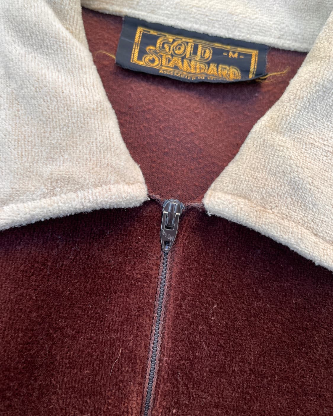 80’s Quater Zip Velour shirts 상품이미지3