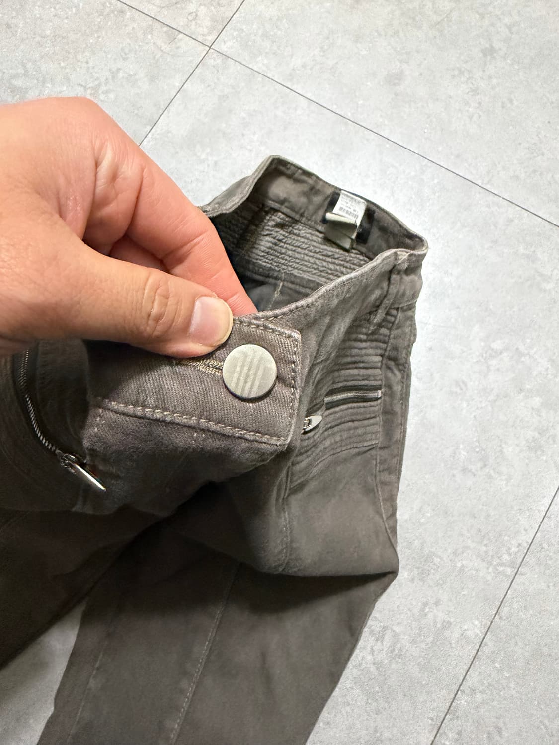 랑방 딥그레이  빈티지  라이더 팬츠  26인치  상품이미지4