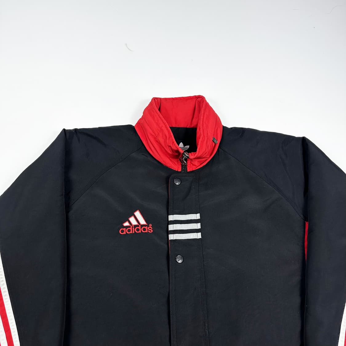 아디다스 오리지널 올드스쿨 블랙 백로고 점퍼 (실측 L) 상품이미지1