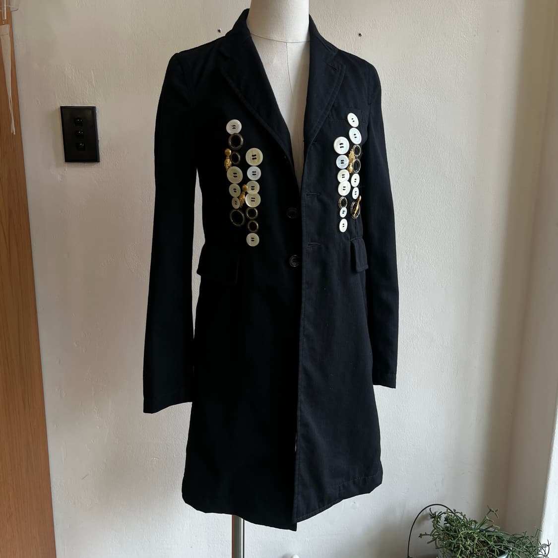 Comme Des Garcons Black wool coat ( ~55) 상품이미지1
