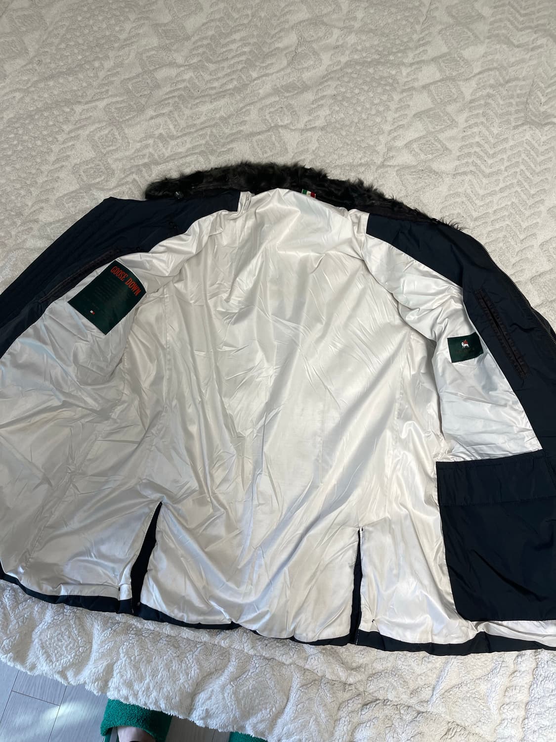  일꼬르소 델 마에스트로 구스 퀼팅 다운점퍼 네이비 105 상품이미지8