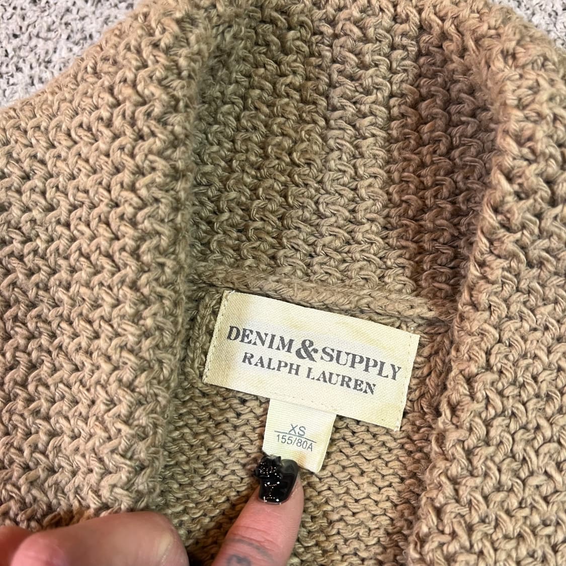 데님 앤 서플라이 숄카라 니트 가디건 상품이미지4