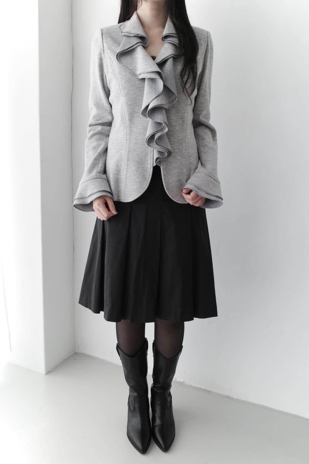 naracamiche) frill cardigun jacket 상품이미지5