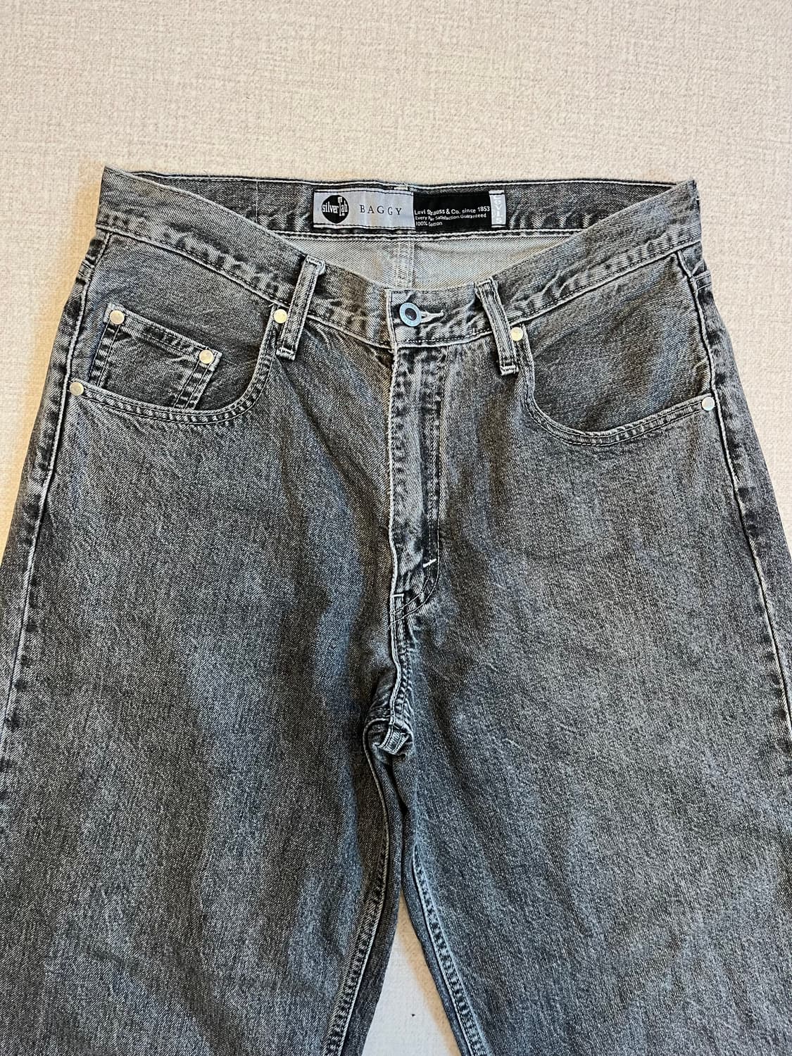 Vintage Levis silver tab stone wash blac 상품이미지2
