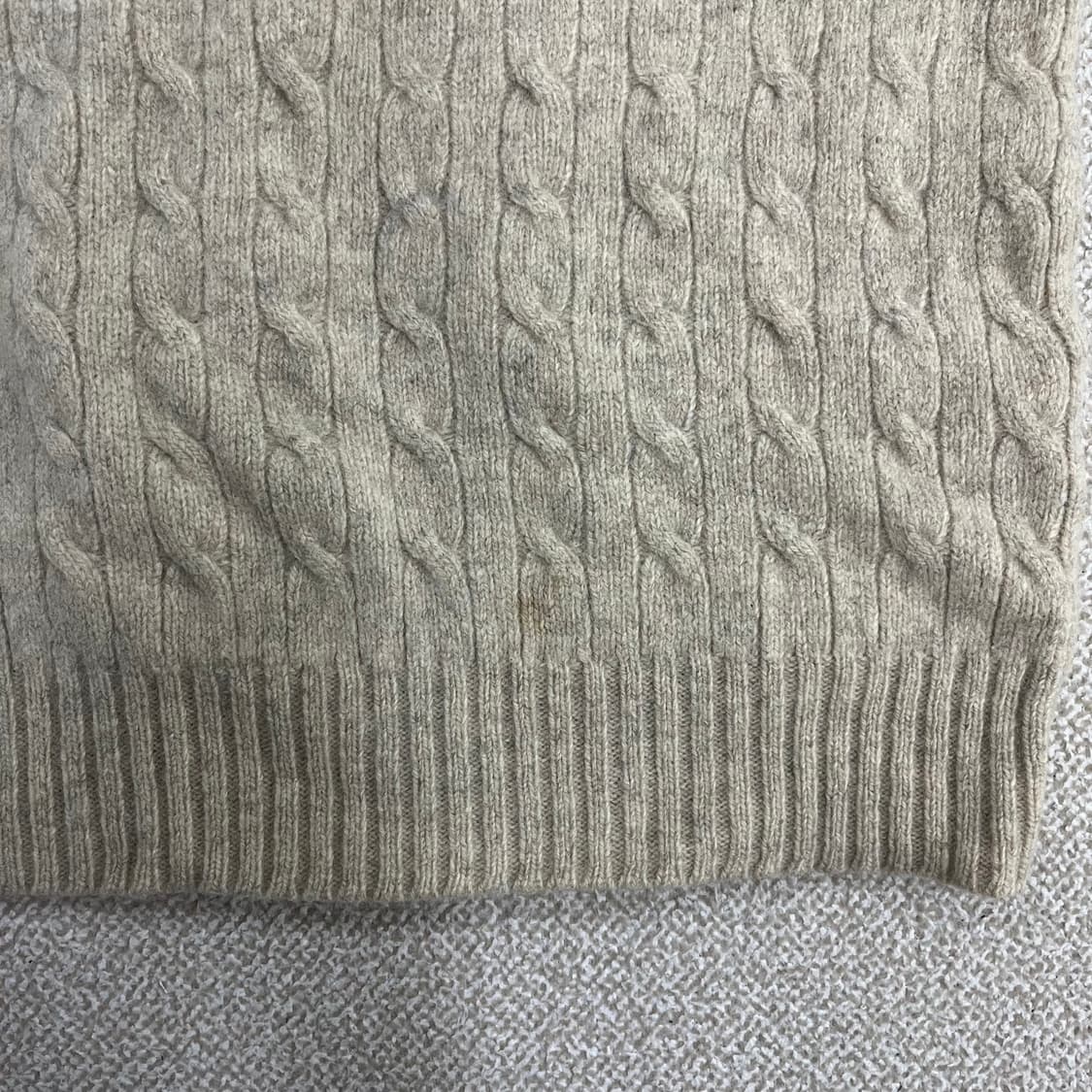 90 폴로 램스울 케이블 브이넥 니트 0203M1 상품이미지6