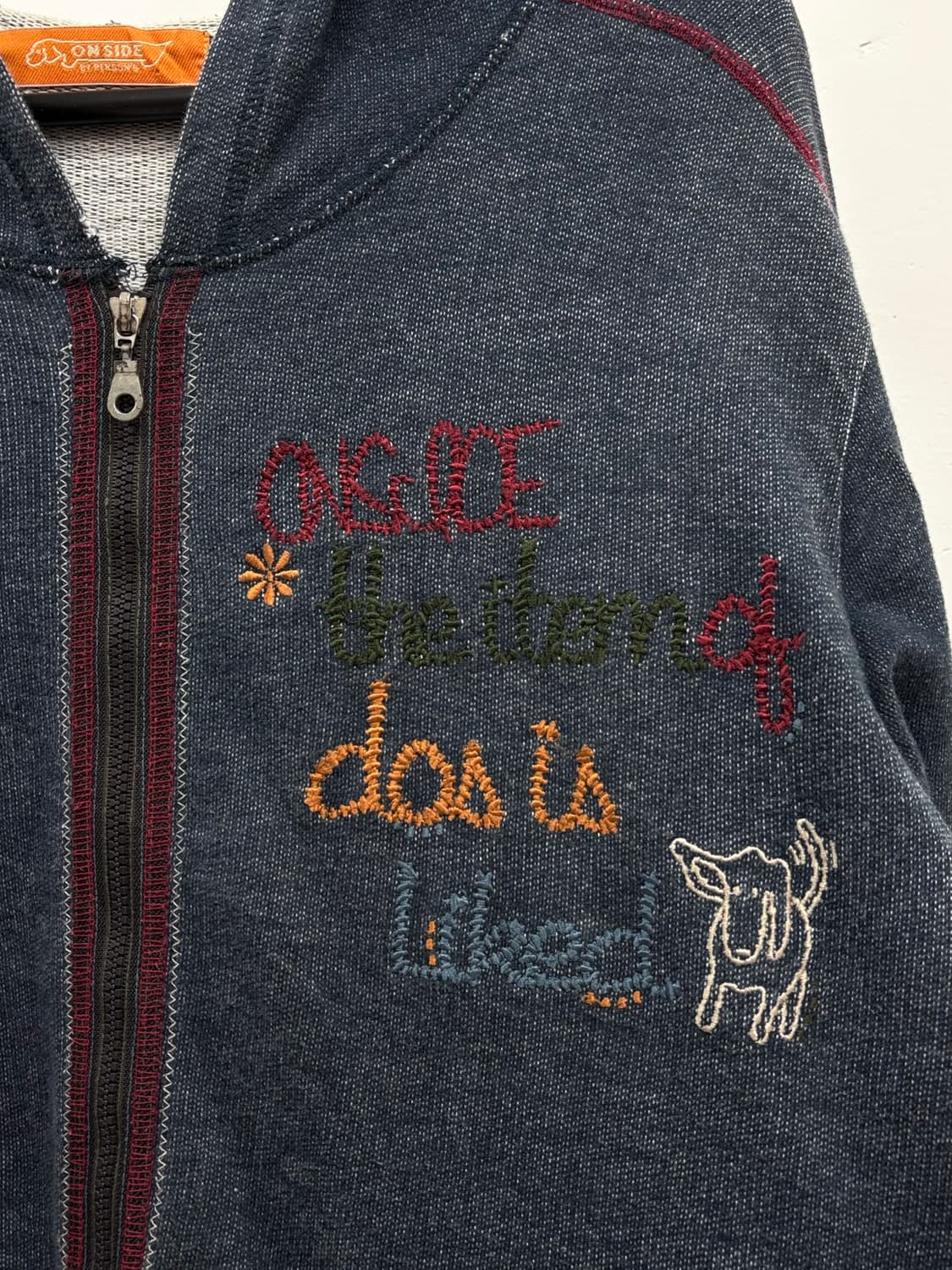 빈티지 네이비 후드집업 상품이미지6