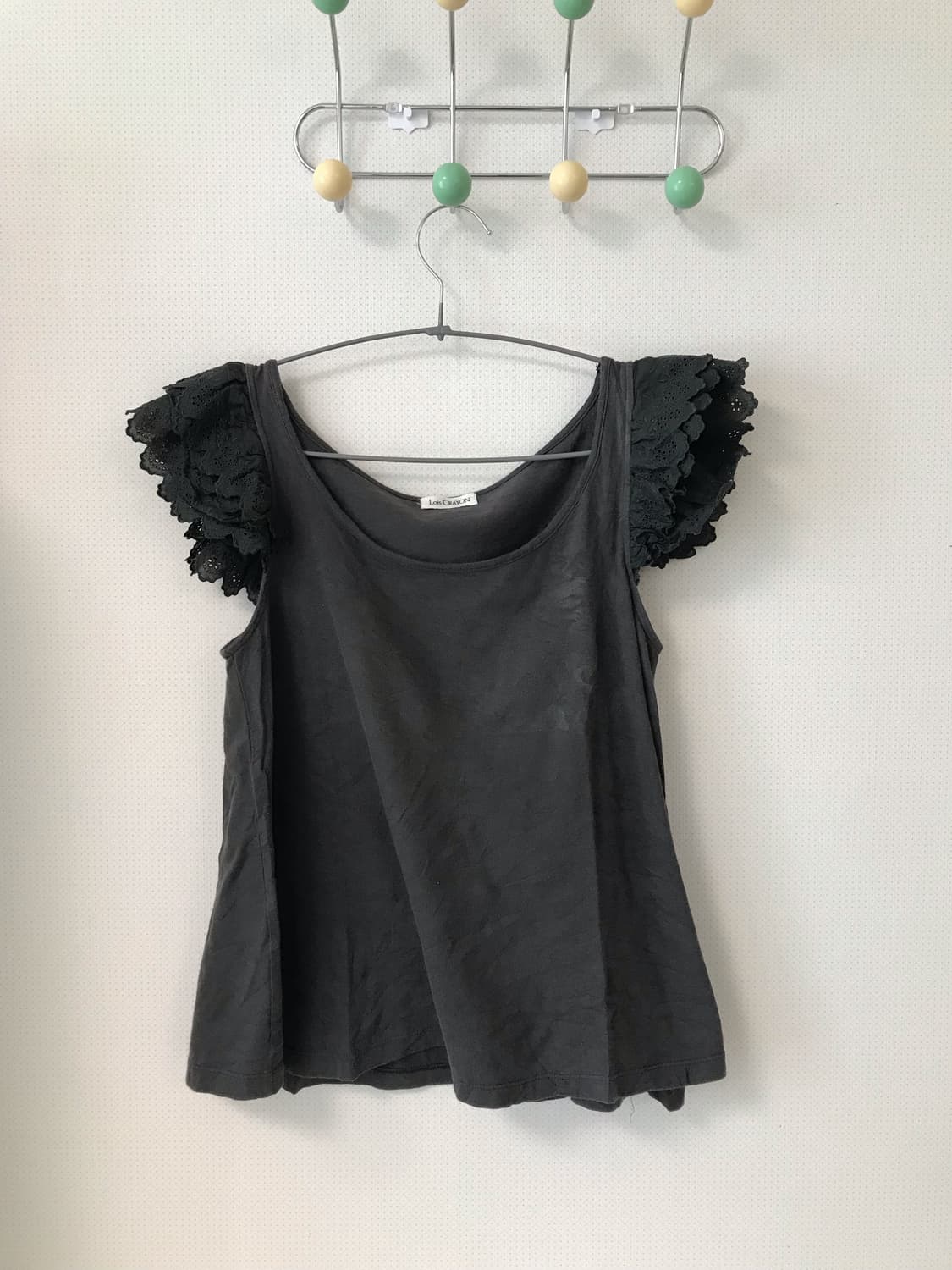 카키 패치워크 하구미 7부 셔링 카고 코디세트 상품이미지3