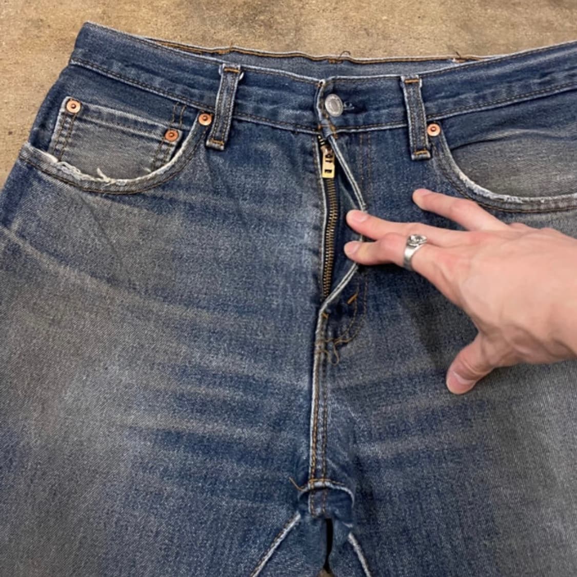 (32) 리바이스 517 부츠컷 워싱 데님 상품이미지5